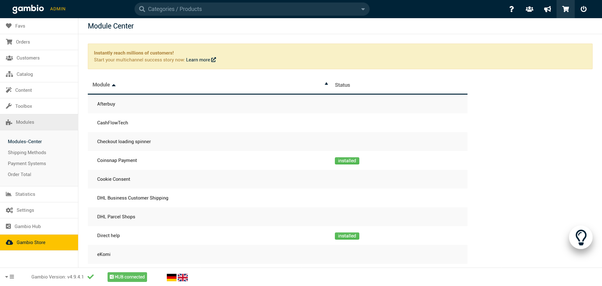 Create a Coinsnap Account