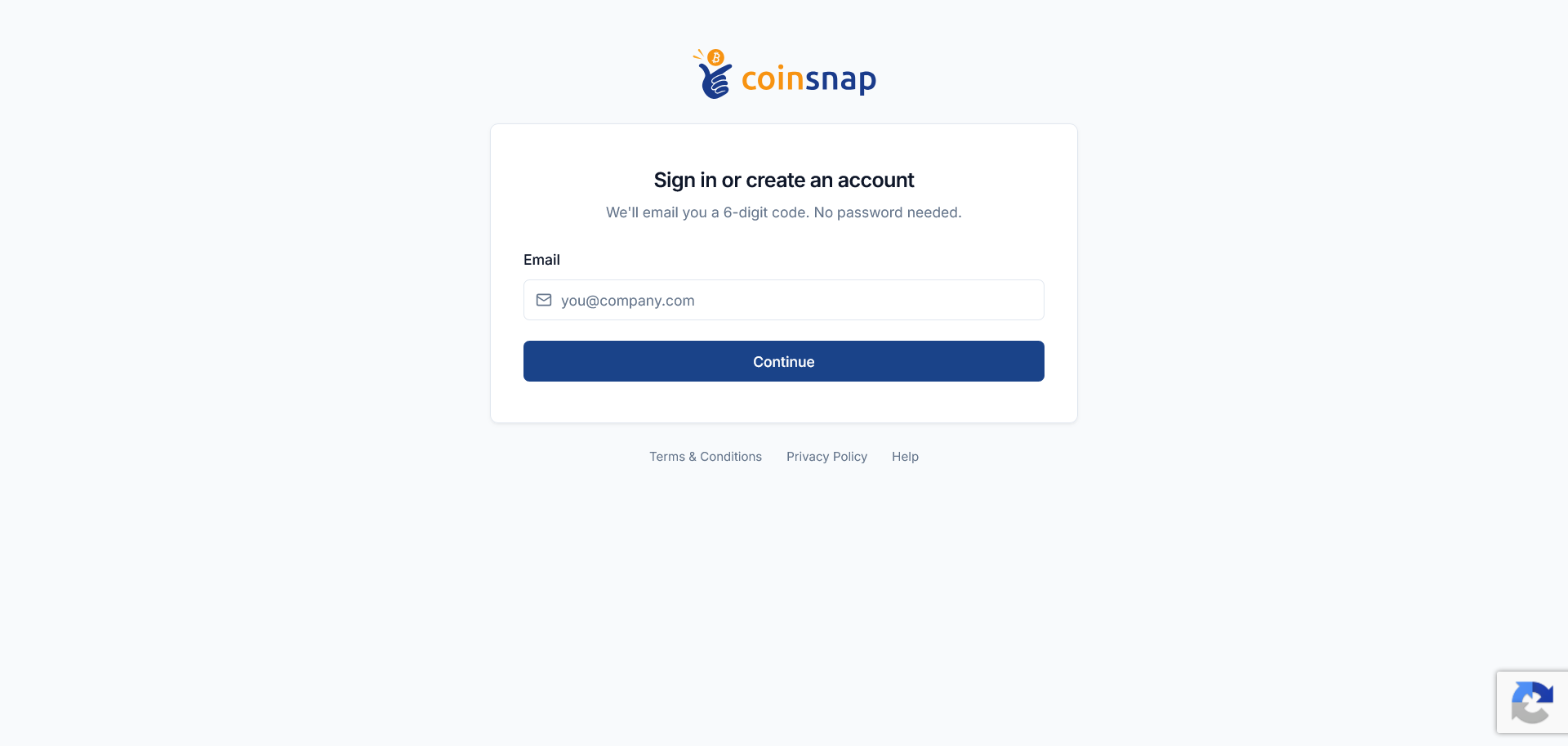 Create a Coinsnap Account