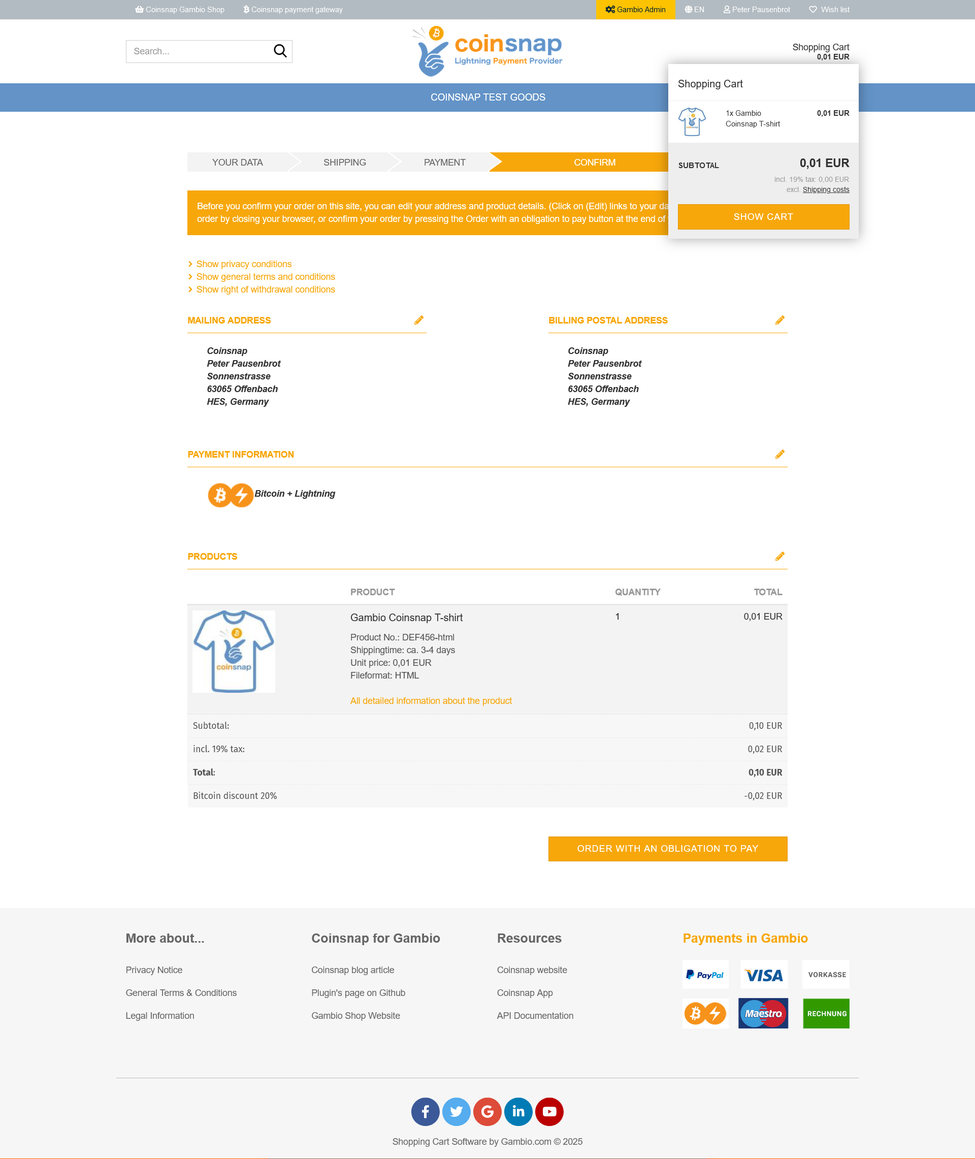Order review