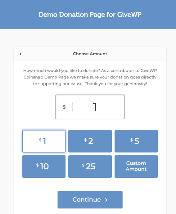 Connect website with Coinsnap